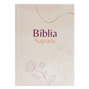 Bíblia Sagrada Flores | NVA | Capa Brochura