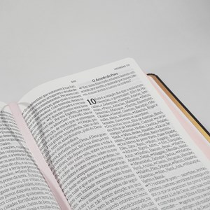 Bíblia Sagrada Flores Preta | NVI | Letra Gigante | Capa Dura