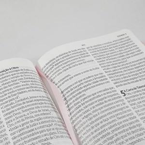 Bíblia Sagrada Flores Rosa | NVI |  Letra Gigante | Capa Dura