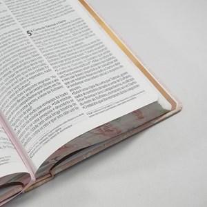 Bíblia Sagrada Flores Rosa | NVI |  Letra Gigante | Capa Dura