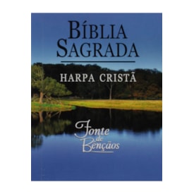 Bíblia Sagrada Fonte de Bençãos | ARC | Harpa Cristã | Pequena Capa Brochura