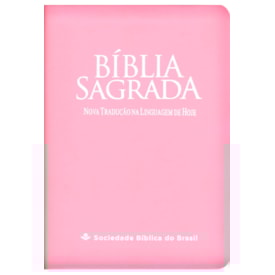 Bíblia Sagrada Fonte de Bênçãos | NTLH | Letra Maior | Capa Luxo Clássica Rosa