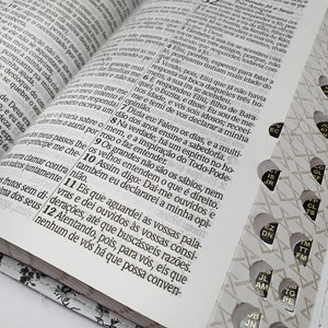 Bíblia Sagrada Harpa Avivada e Corinhos  | ARC | Letra Hipergigante | Índice |  Luxo Floral