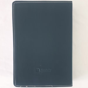 Segunda imagem do produto Bíblia Sagrada Harpa Avivada e Corinhos | ARC | Letra Jumbo | Índice | Bicolor Azul e Preta