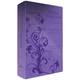 Bíblia Sagrada Harpa Celestial 774 | ERC | Letra Extra Gigante | Capa Lilás Arabesco