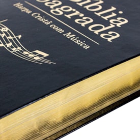 Segunda imagem do produto Bíblia Sagrada Harpa Cristã com Música | ARC | Capa Preta