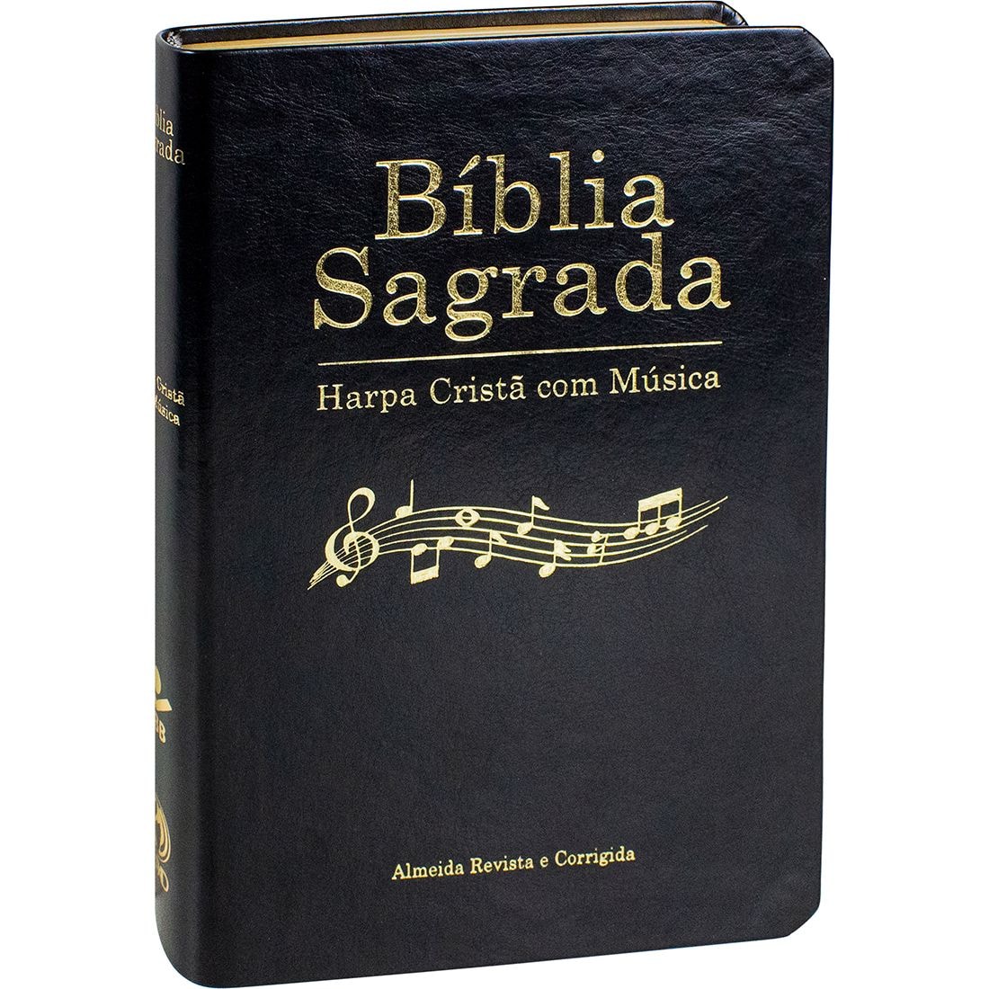 Bíblia Sagrada Harpa Cristã Com Música | ARC | Capa Preta