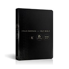 Bíblia Sagrada - Holy Bible | Português e Inglês | NVI Letra Normal | Preta