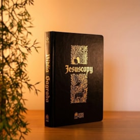 Segunda imagem do produto Bíblia Sagrada Jesus Copy | NAA | Espaço Para Anotação | Capa Luxo Preta
