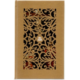 Bíblia Sagrada Jesus Cristo Artística | NVI | Letra Normal | Capa Dura Dourada