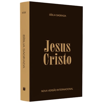 Bíblia Sagrada Jesus Cristo | NVI | Capa Brochura Marrom