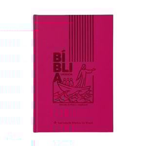 Bíblia Sagrada Jesus no Barco | ARA | Capa Dura Pink