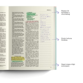 Segunda imagem do produto Bíblia Sagrada Jornada Cruz Vinho | NVI | Letra Normal | Espaço para anotações