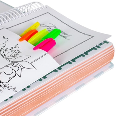 Segunda imagem do produto Bíblia Sagrada Jornada Espiral | NAA | Letra Média | Capa Aquarela Azul