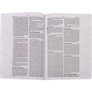 Bíblia Sagrada Jornada | NAA | Letra Normal |  Espaço Anotações | Capa Luxo Tecido Rosas
