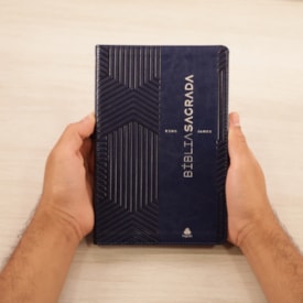 Segunda imagem do produto Bíblia Sagrada King James Clássica | KJC | Ultrafina Slim Azul