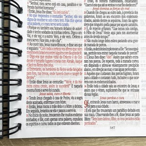 Bíblia Sagrada KJA 1611 | Letra Normal | Capa Dura Espiral Calvário