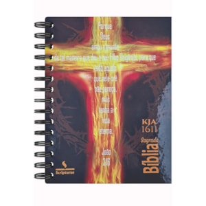 Bíblia Sagrada KJA 1611 | Letra Normal | Capa Dura Espiral João 3:16