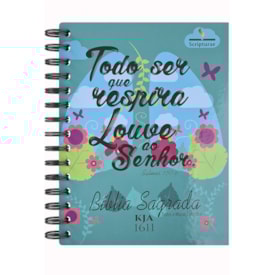 Bíblia Sagrada KJA 1611 | Letra Normal | Capa Dura Espiral Louve ao Senhor