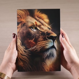 Segunda imagem do produto Bíblia Sagrada Leão | ARC | Letra Maior | Harpa e Corinhos | Capa Brochura