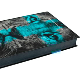 Segunda imagem do produto Bíblia Sagrada Leão Azul | ARC | Letra Normal | Capa Dura Evangelismo