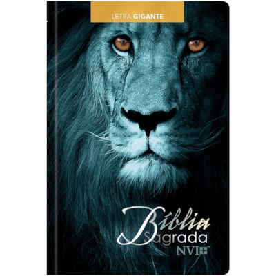 Bíblia Sagrada Leão Azul | NVI | Letra Gigante | Capa Dura