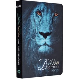Bíblia Sagrada Leão Azul | NVI | Letra Normal | Capa Dura