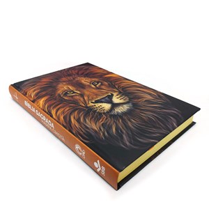 Bíblia Sagrada Leão com Harpa Cristão | ARC | Letra Normal | Capa Dura