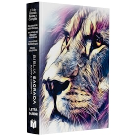 Bíblia Sagrada Leão Consumado | ARC | Letra Maior | Harpa e Corinhos | Capa Dura