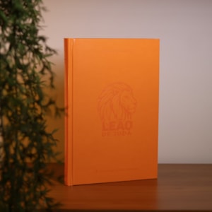 Segunda imagem do produto Bíblia Sagrada Leão de Judá | ARA | Capa Dura Laranja