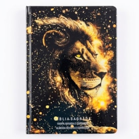 Bíblia Sagrada Leão Dourado | ARC | Letra Gigante | Harpa Avivada e Corinhos | Capa Dura