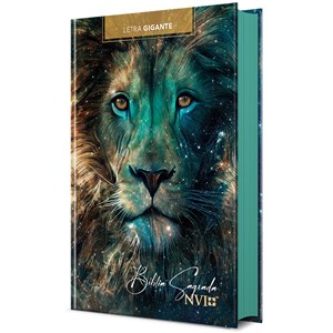 Bíblia Sagrada Leão Estrelas | NVI |  Letra Gigante | Capa Dura