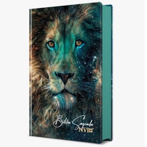 Segunda imagem do produto Bíblia Sagrada Leão Estrelas | NVI | Letra Normal | Capa Dura
