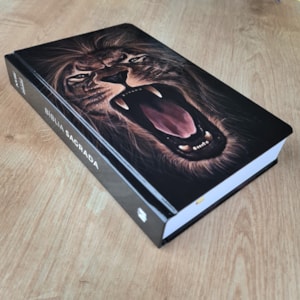 Segunda imagem do produto Bíblia Sagrada Leão Forte | NVI | Letra Grande | Capa Dura