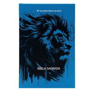Bíblia Sagrada Leão | NAA | Capa Dura Azul