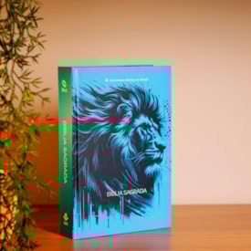 Segunda imagem do produto Bíblia Sagrada Leão | NAA | Capa Dura Azul