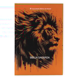 Bíblia Sagrada Leão | NAA | Capa Dura Laranja