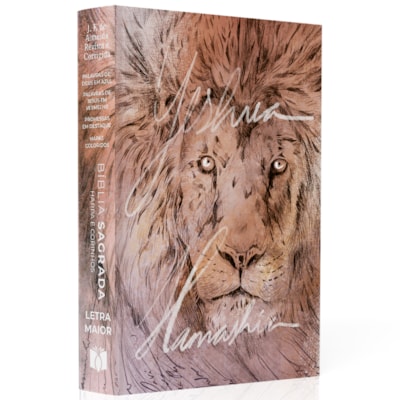 Bíblia Sagrada Leão Yeshua | ARC | Letra Maior | Harpa e Corinhos | Capa Dura