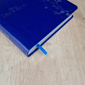Bíblia Sagrada Leia e Anote | NVT | Letra Normal | Capa Luxo Azul