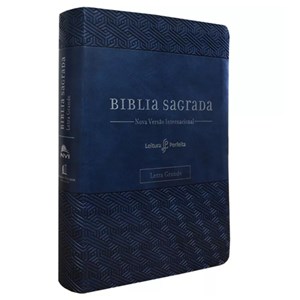 Bíblia Sagrada - Leitura Perfeita | Letra Grande | NVI | Espaço para anotações - Azul