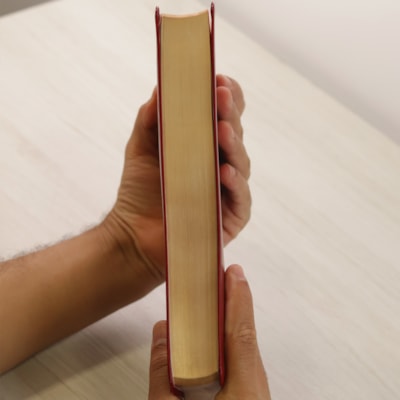 Segunda imagem do produto Bíblia Sagrada Leitura Perfeita  | NVI | Letra Gigante | Capa Couro Soft Vinho