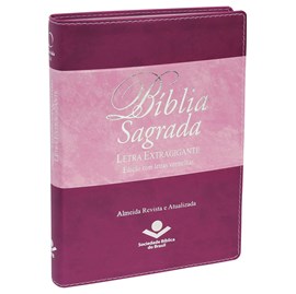 Bíblia Sagrada | Letra Extra Gigante | ARA | Uva e Rosa | c/ Índice