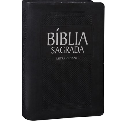 Bíblia Sagrada | Letra Gigante | ARA | Capa Couro Preta Luxo
