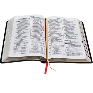 Bíblia Sagrada | Letra Gigante | ARA | Capa Preta Nobre | Notas e Referências C/  Índice