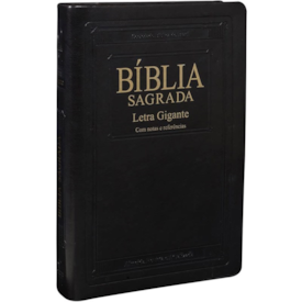 Segunda imagem do produto Bíblia Sagrada | Letra Gigante | ARA | Capa Preta Nobre | Notas e Referências C/  Índice