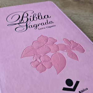 Bíblia Sagrada | Letra Gigante | ARA | Capa Rosa Nobre Luxo