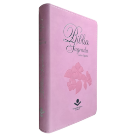 Segunda imagem do produto Bíblia Sagrada | Letra Gigante | ARA | Capa Rosa Nobre Luxo