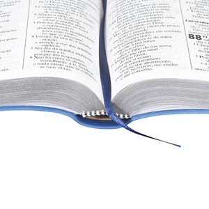 Bíblia Sagrada | Letra Gigante | ARA | Capa Triotone Azul Luxo c/ Índice