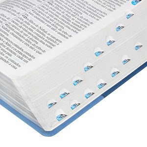 Bíblia Sagrada | Letra Gigante | ARA | Capa Triotone Azul Luxo c/ Índice