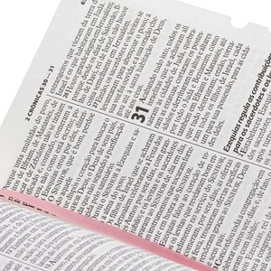Bíblia Sagrada | Letra Gigante | ARA | Rosa Claro Luxo | c/ Índice
